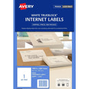 Avery 959400 L7167 Trueblock Internet Shipping Label Laser 1Up White Pack 10 959400 - SuperOffice