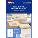 Avery 959402 L7169 Trueblock Internet Shipping Label Laser 4Up White Pack 10 959402 - SuperOffice
