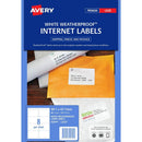 Avery 959409 L7070 Weatherproof Shipping Label Laser 8Up White Pack 10 959409 - SuperOffice