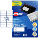 Avery 959413 L7073 Weatherproof Shipping Labels 14Up White Pack 10 959413 - SuperOffice
