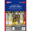 Avery 980003 L7118 Labels Print-To-The-Edge Arched 9 Up White Textured Pack 90 980003 - SuperOffice