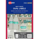 Avery 980008 L7101Rev Removeable Product Label Oval White Pack 180 980008 - SuperOffice