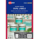 Avery 980012 L7127 Product Label Oval White Pack 80 980012 - SuperOffice