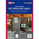 Avery 980017 L7110 Product Label Rectangle 62 X 42Mm Kraft Brown Pack 270 980017 - SuperOffice