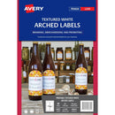 Avery 980023 L7128 Arched Product Label Textured White Pack 10 980023 - SuperOffice