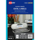 Avery 980034 L7138 Oval Gloss Label 18Up 63.5 X 45.3Mm White Pack 10 980034 - SuperOffice
