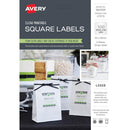 Avery 982509 L7273 Product Label Square 20/Sheet Laser Clear Pack 5 982509 - SuperOffice
