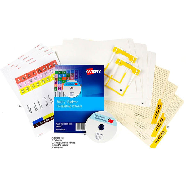 Avery A10123 Lateral Filing Stock Package 3 A10123 - SuperOffice