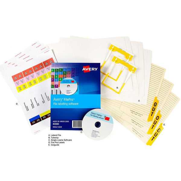 Avery A20126 Lateral Filing Stock Package 4 A20126 - SuperOffice