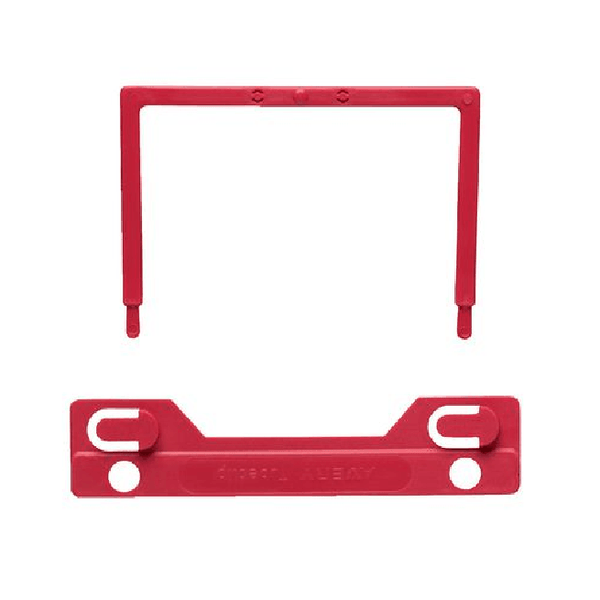 Avery Tubeclip U Piece Compressor Bar Only Red Tubeclips Pack 100 Avery Red Tube Clip Part (No Base) - SuperOffice