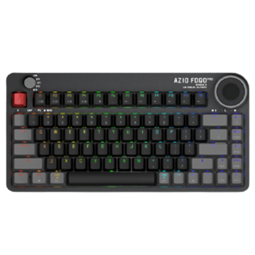 AZIO FOQO Mechanical TKL Keyboard Pro Wireless Hot-Swappable RGB Space Grey Dark FQ2101 - SuperOffice