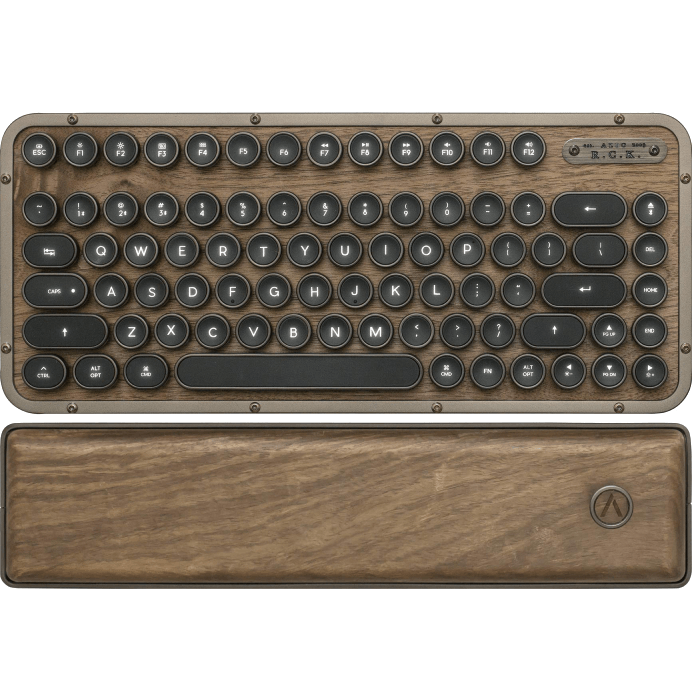Azio Retro Classic Wireless Keyboard TKL Compact Wrist | SuperOffice
