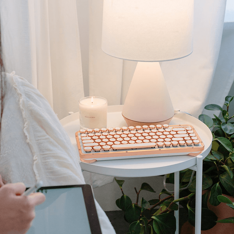Azio Retro Posh Wireless Mechanical Keyboard TKL | SuperOffice