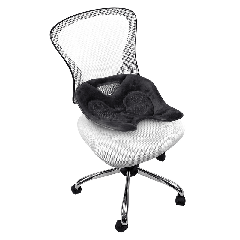 BackJoy SitSmart Posture Core Angel Lux UpRight Ergonomic Back Seating Correction Black BJSAL001 - SuperOffice