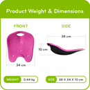 BackJoy SitSmart Posture Core Angel UpRight Ergonomic Back Seating Correction Black BJSCA001 - SuperOffice