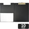 Bantex Clipfolder A4 Clip Folder Board Black 10 Pack 100401046 (10 Pack) - SuperOffice