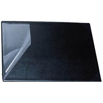 Bantex Desk Pad With Clear Corners Black 490 X 650Mm 100851701 - SuperOffice