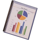 Bantex Display Book Clear Cover 20 Pocket A4 Blue 100852650 - SuperOffice