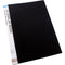 Bantex Display Book Portrait 20 Pocket Sleeves Insert Spine Fixed A3 Black Pack 5 100400167 (5 Pack) - SuperOffice