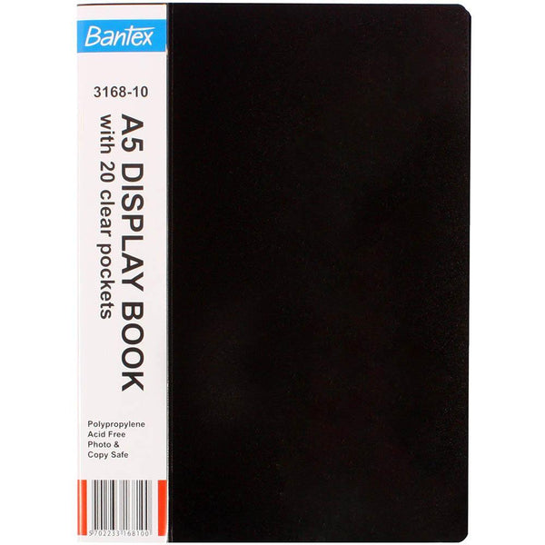 Bantex Display Books 20 Pockets A5 100551594 - SuperOffice