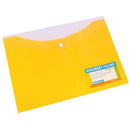 Bantex Document Folder Button Closure A4 Banana 100851838 - SuperOffice