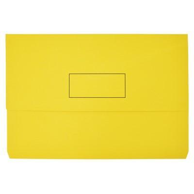 Bantex Document Wallet 230Gsm Foolscap Yellow 100851689 - SuperOffice