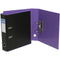 Bantex Duet Lever Arch File 70Mm A4 Black And Lilac 100851780 - SuperOffice