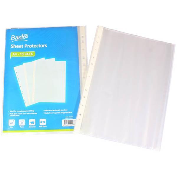 Bantex Economy Sheet Protectors 35 Micron A4 Clear Pack 10 100851540 - SuperOffice