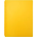 Bantex Euro Display Book 20 Pocket A4 Matte Yellow 100851941 - SuperOffice