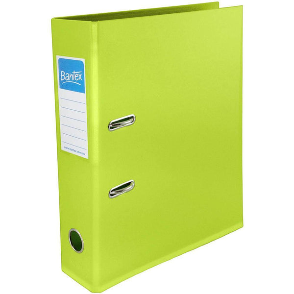 Bantex Fruit Lever Arch File 70Mm A4 Lime Light Green 100851509 - SuperOffice