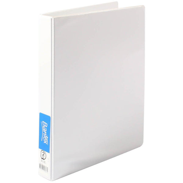 Bantex Insert Ring Binder 2D 25Mm A4 White 100851564 - SuperOffice