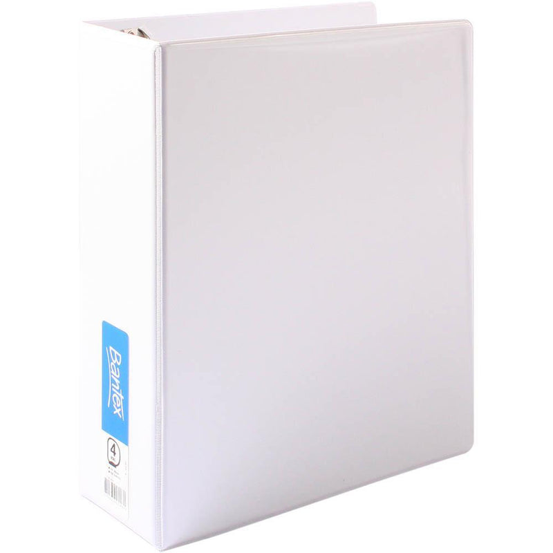 Bantex Insert Ring Binder 4D 65Mm A4 White 100851644 - SuperOffice