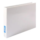 Bantex Insert Ring Binder Folder Landscape 2D 38mm A3 White 6 Pack 100851664 (6 Pack) - SuperOffice