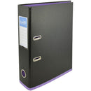 Bantex Lever Arch File 70Mm A4 2 Tone Black And Lilac 100851502 - SuperOffice