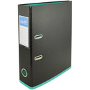 Bantex Lever Arch File 70Mm A4 2 Tone Black And Turquoise 100851503 - SuperOffice