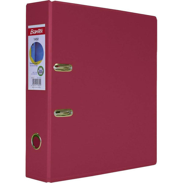 Bantex Lever Arch File 70Mm A4 Burgundy 100400738 - SuperOffice