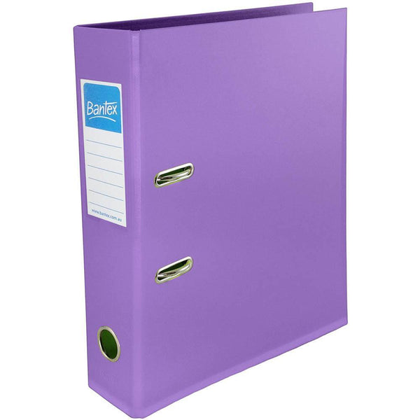 Bantex Lever Arch File 70Mm A4 Lilac 100080906 - SuperOffice