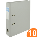 Bantex Lever Arch File Folder 70mm A4 Grey Box 10 100080900 (Box 10) - SuperOffice