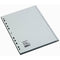 Bantex Polypropylene Index Tab Divider 1-100 Tab A4 Grey 100855021 - SuperOffice