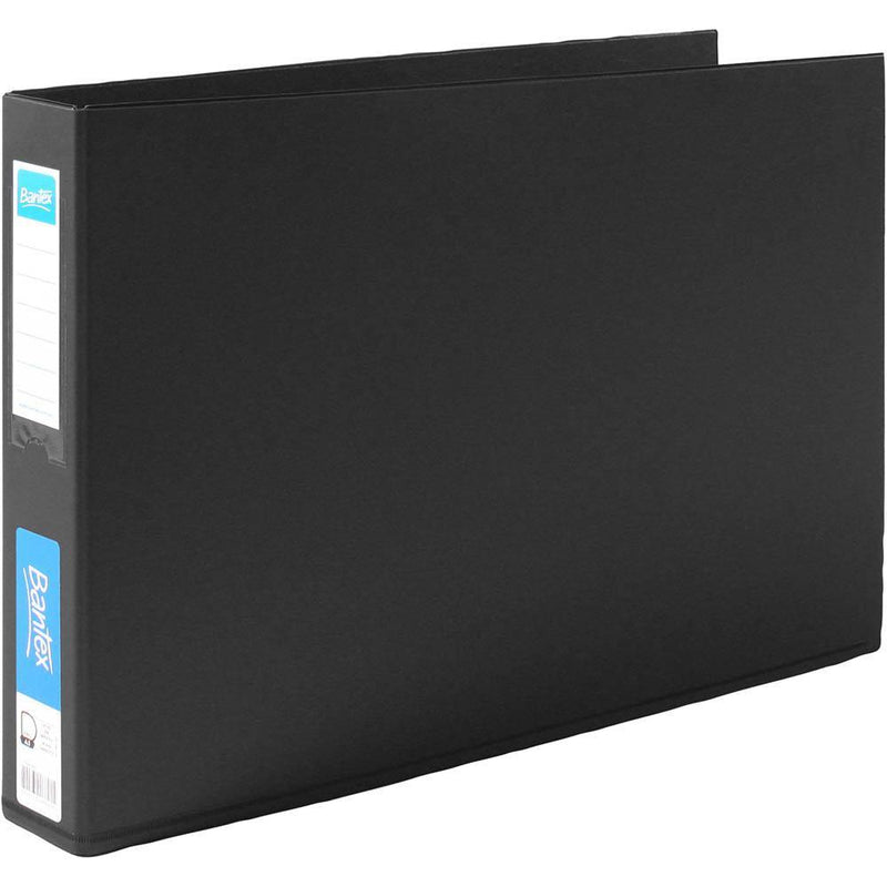 Bantex Pp Ring Binder Landscape 2D 38Mm A3 Black 100851425 - SuperOffice