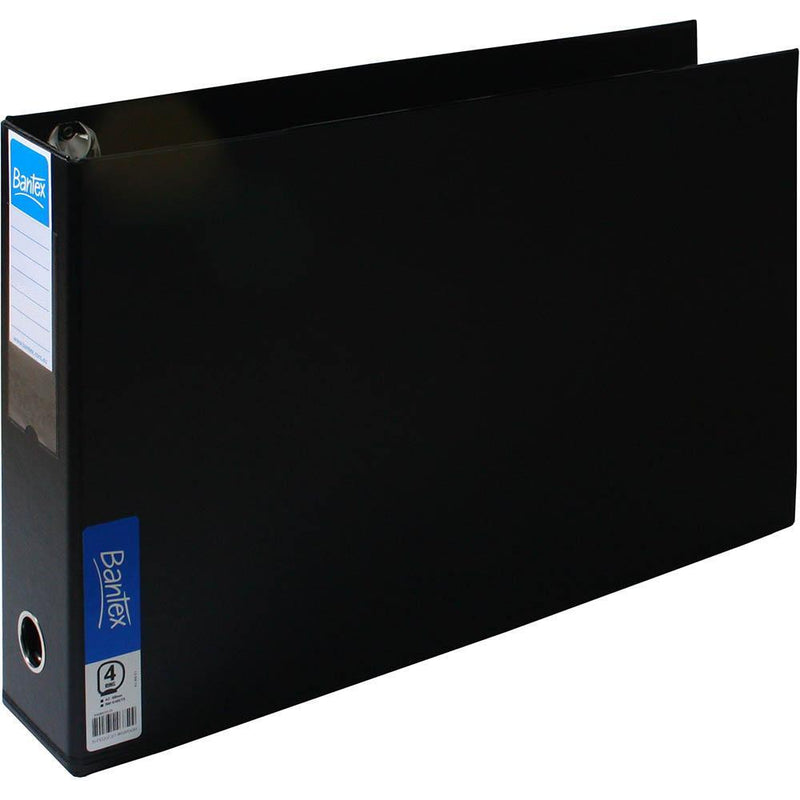 Bantex Pp Ring Binder Landscape 4D 65Mm A3 Black 100851531 - SuperOffice
