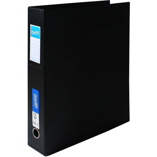 Bantex Pp Ring Binder Portrait 2D 65Mm A3 Black 100851519 - SuperOffice