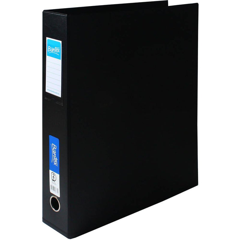 Bantex Pp Ring Binder Portrait 2D 65Mm A3 Black 100851519 - SuperOffice