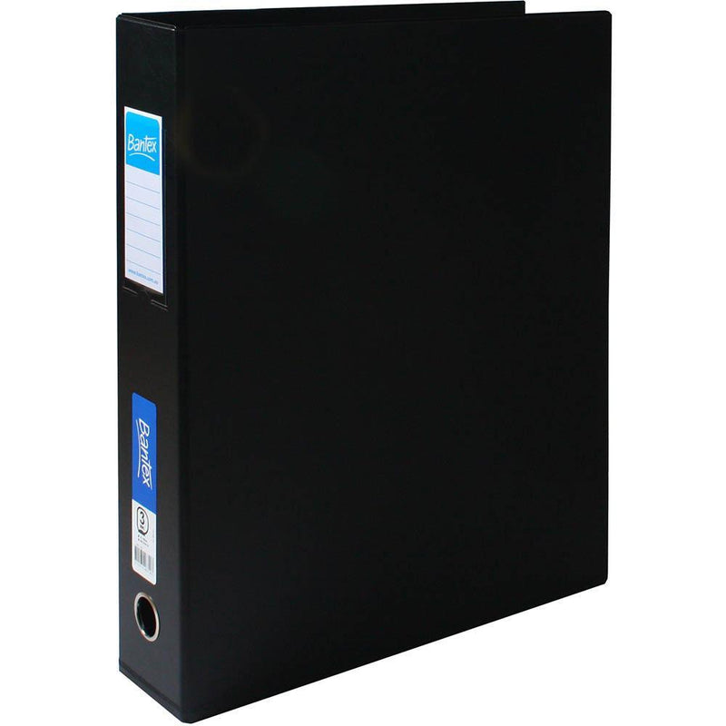 Bantex Pp Ring Binder Portrait 3D 65Mm A3 Black 100851521 - SuperOffice