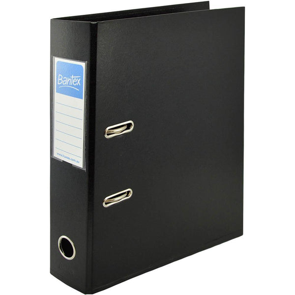 Bantex Pp Strong Lever Arch File 70Mm A4 Black 100080904 - SuperOffice