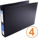 Bantex Ring Binder Landscape 2D Ring 65mm A3 Black Box 4 100851527 (Box 4) - SuperOffice