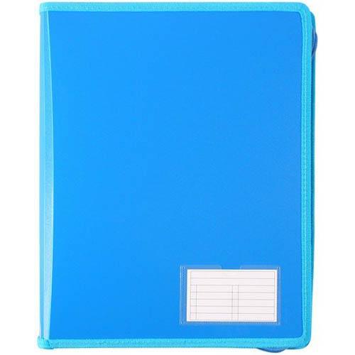 Bantex Zipper Binder 2-D Ring 25Mm A4 Blue 100852433 - SuperOffice