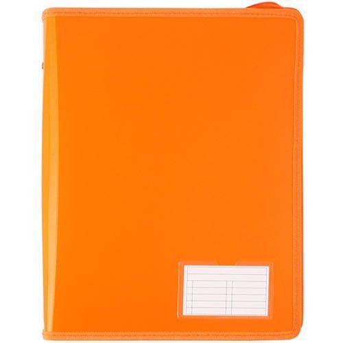 Bantex Zipper Binder 2-D Ring 25Mm A4 Orange 100852435 - SuperOffice