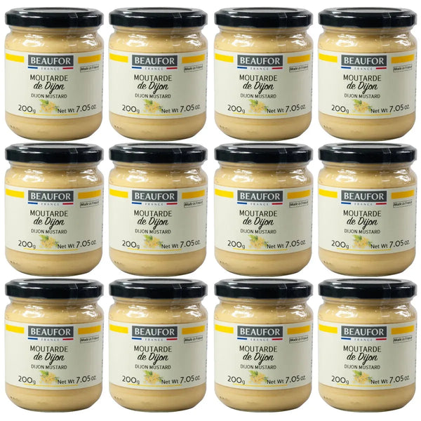 Beaufor French Dijon Mustard 200g 12 Pack Bulk DM109 - SuperOffice
