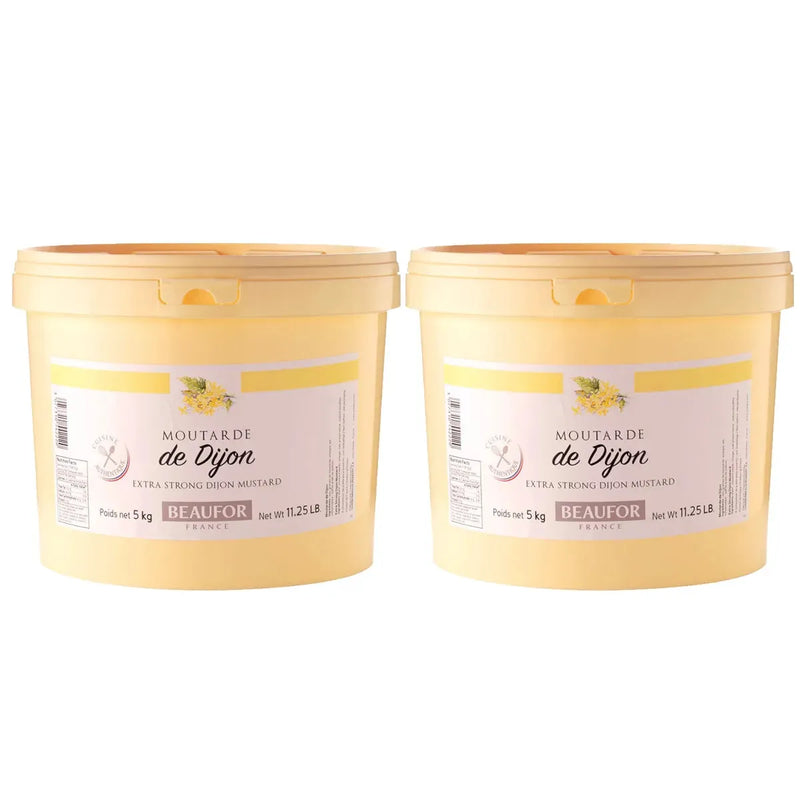Beaufor French Dijon Mustard Bucket 5kg 2 Pack Bulk DM115 - SuperOffice